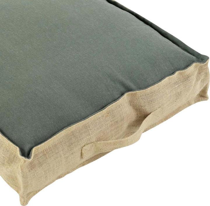 Image du produit Natura Punto Coussin de sol en coton et jute (45 x 45 x 10 cm)