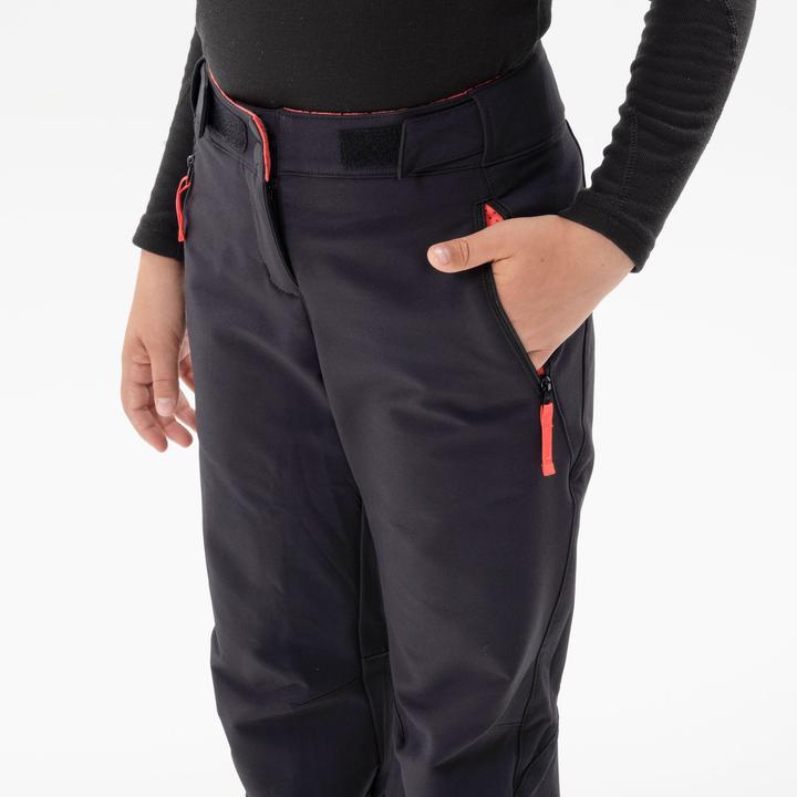 Actual product image Quechua Winter trousers softshell kids size 122-170 warm hiking - SH500 Mountain (6, 7, 8)