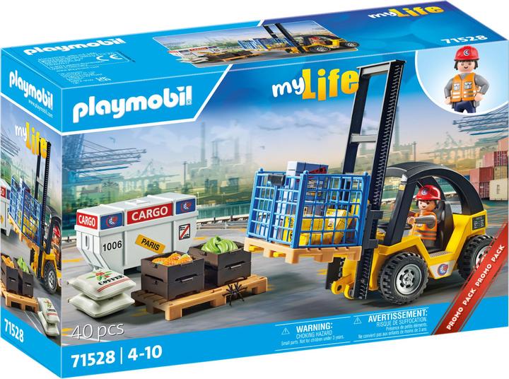 Playmobil Carrello elevatore con carico (71528, Playmobil La mia vita)
