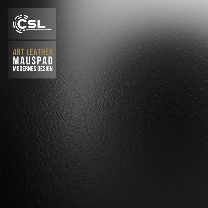 Image du produit CSL Tapis de souris, tapis de souris XXL, aspect cuir élégant, sous-main 900 x 400 mm, noir (XXL)