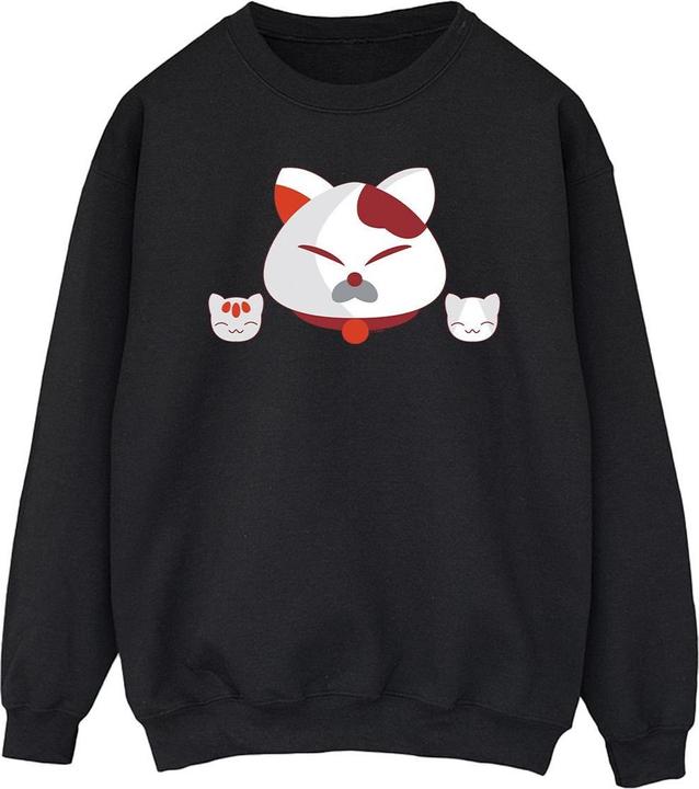 Actual product image Disney Mens Big Hero 6 Baymax Kitten Heads Sweatshirt (S)