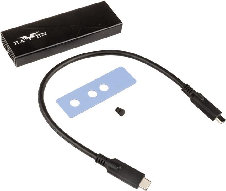Actual product image Silverstone SST-RVS03 M.2 SSD Enclosure, USB-C (M.2 2280)
