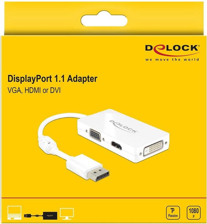 Image du produit Delock DP à (VGA, HDMI, DVI, 16.16 cm)