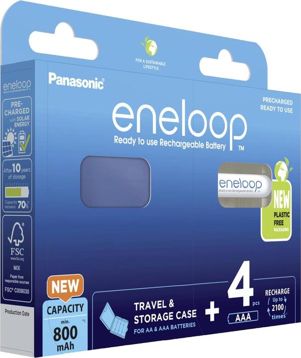 Produktbild Panasonic eneloop & Box (4 Stk., AAA, 800 mAh)