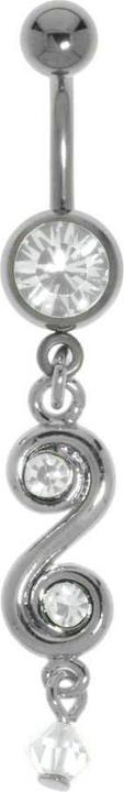 Immagine prodotto Bijouteria Piercing ventre (Titanio, Vetro (di orologio), Ottone rodiato in ottone rodiato)