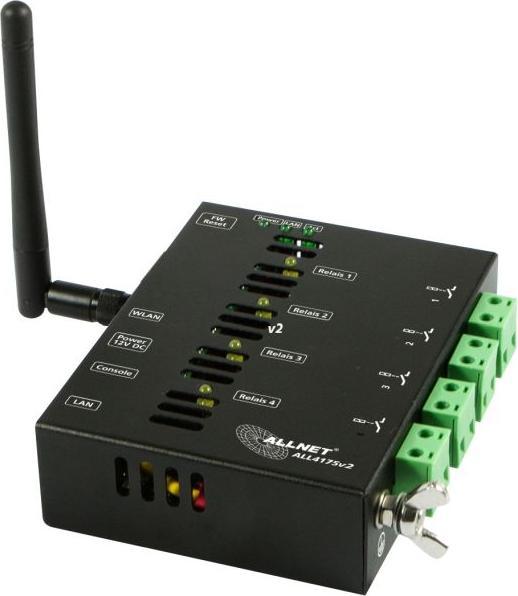 Actual product image Allnet MSR IO Centre ALL4175v2 / Network switching device 4-gang relay 230VAC/10A (Switch actuator)