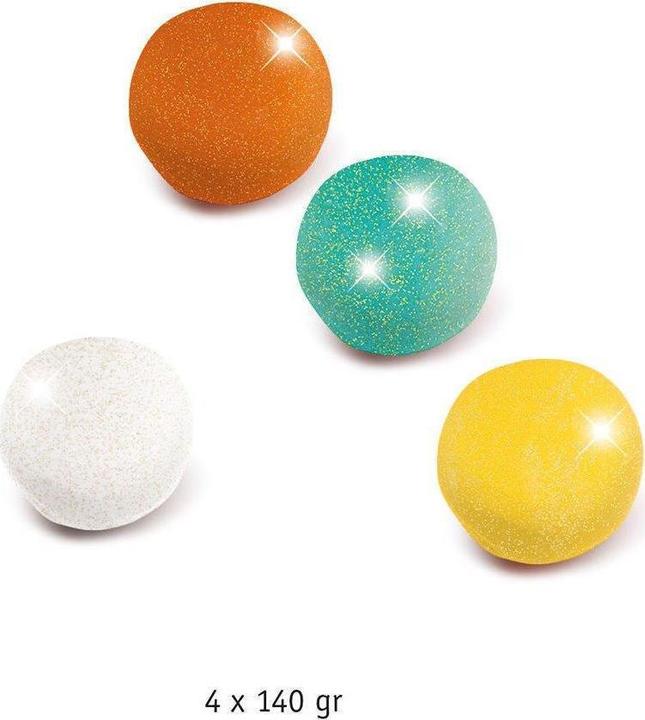 Actual product image Djeco Plasticine (4 colours ass) Glitter