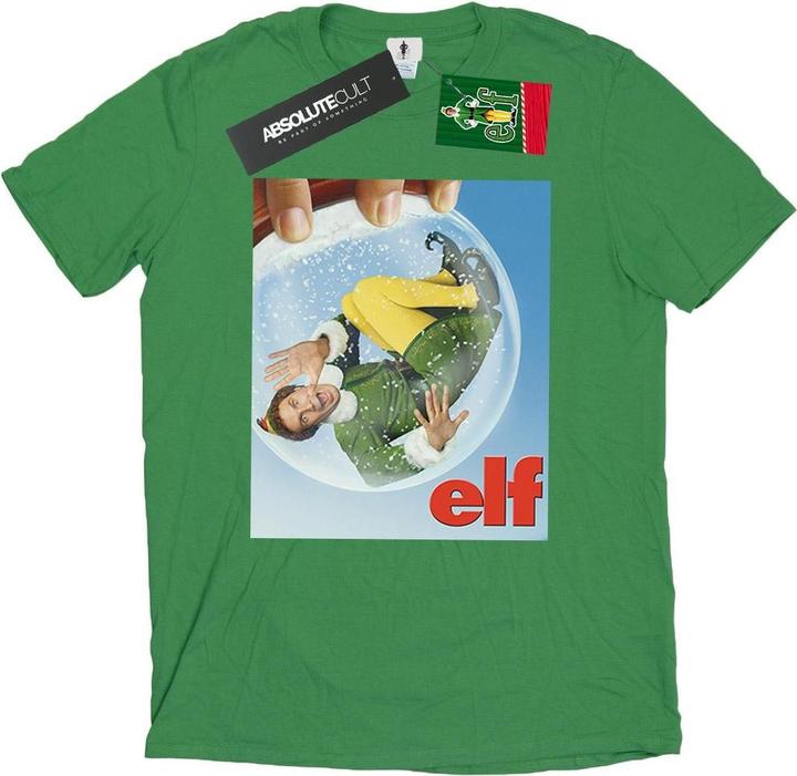 Produktbild Elf Snow Globe Poster TShirt (L)