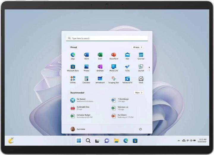 Actual product image Microsoft Surface Pro 9 for business (13", Intel Core i5-1245U, 16 GB, 256 GB, Without keyboard layout)