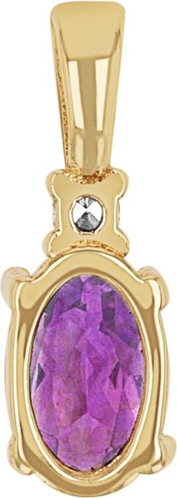Image du produit Amor Pendentif pour femme, or 375, zirconium synth., améthyste (Or 375, 9 ct)