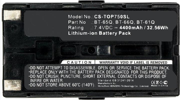Produktbild AGI Akku kompatibel mit Topcon GTS-7500 - Akku - 4.400 mAh (4400 mAh)