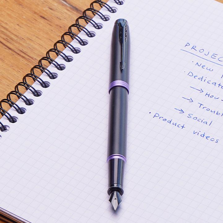 Actual product image Parker Pen PARKER biros IM Vibrant Rings Purple PVD M Black (Violet)