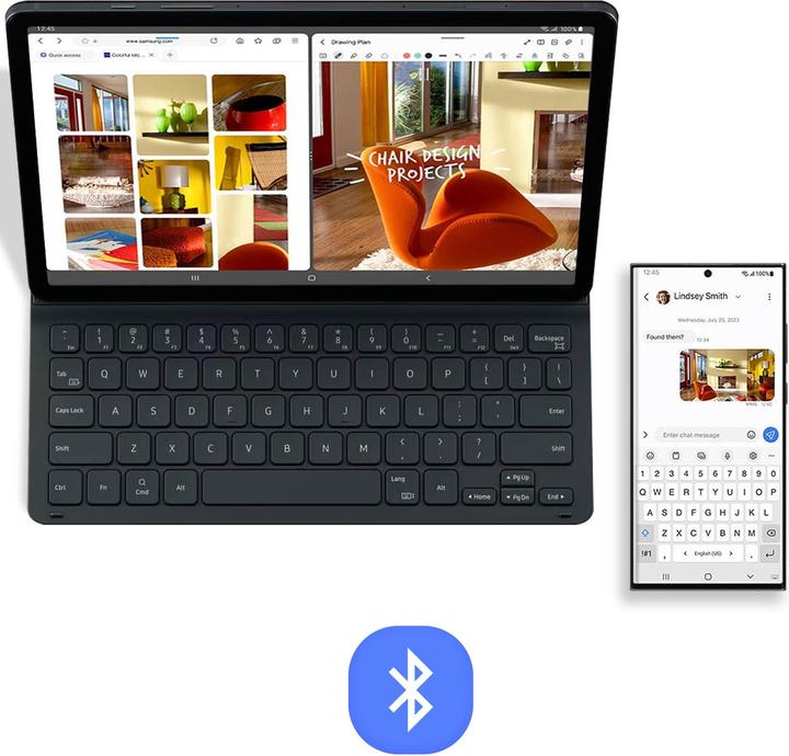 Produktbild Samsung Book Cover Keyboard Slim (Eng. Int., Galaxy Tab S9 Plus)