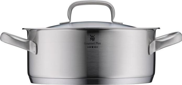 Actual product image WMF Roasting pan GOURMET PLUS Silver-coloured (24 cm, Casserole + Stewpot, Pot, Stainless steel)