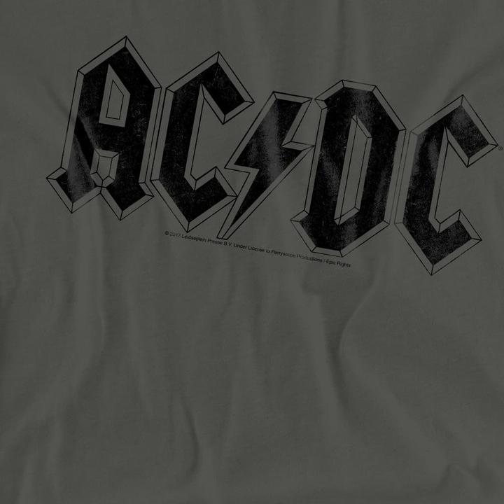 Actual product image AC/DC Unisex Adult Worn Logo T-Shirt (XXL)