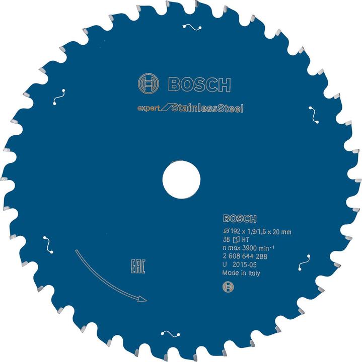 Image du produit Bosch Professional Zubehör Lame de scie circulaire Expert for Stainless Steel, 192 x 20 x 1,9 x 38