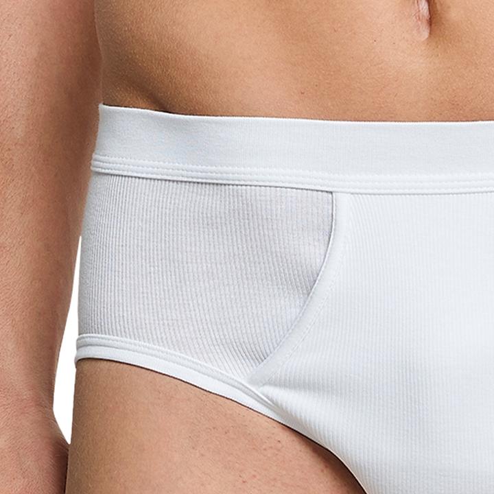 Actual product image Schiesser Pack of 4 Cotton Essentials Double Rib Sports Briefs (XL, pack of 4)