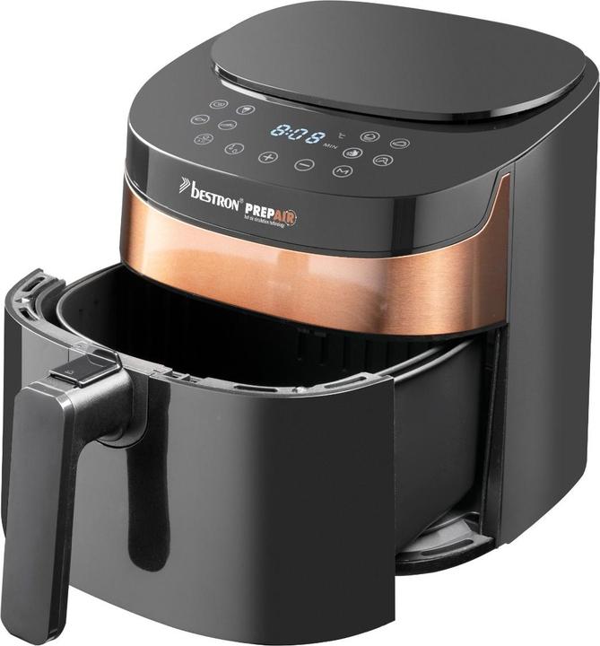 Actual product image Bestron Hot air fryer 4 litre, copper