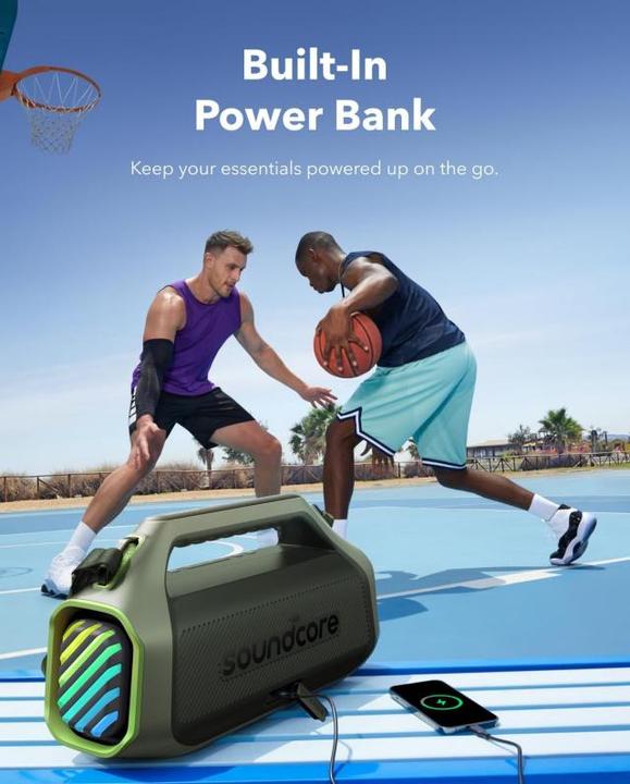 Actual product image soundcore Głośnik bezprzewodowy Boom 2 Plus 140W Zielony (20 h, Battery operated)