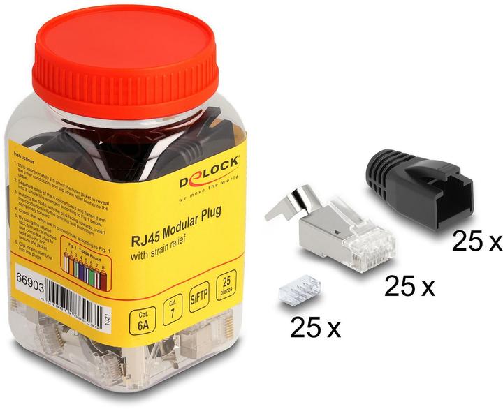 Immagine prodotto Delock Cavo di rete (S/FTP, CAT6a, 0.02 m)