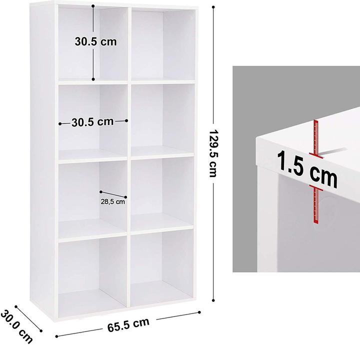 Immagine prodotto Vasagle Michael (65,5 x 30 x 129,5 cm)