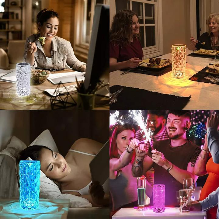 Immagine prodotto PhoneLook Lampada d'ambiente tattile portatile sans fil effet cristal LED multicolore 16 couleurs Grande (0.22 m)