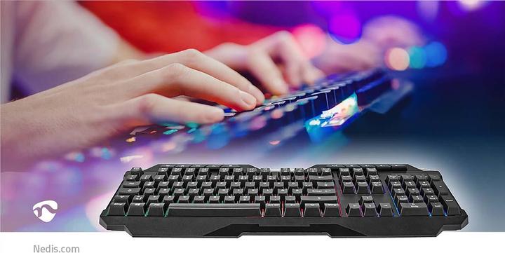 Produktbild Nedis Wired Gaming Keyboard | USB Type-A | Folientasten | LED | QWERTZ | DE-Layout | Netzkabellänge: (DE, Kabelgebunden)
