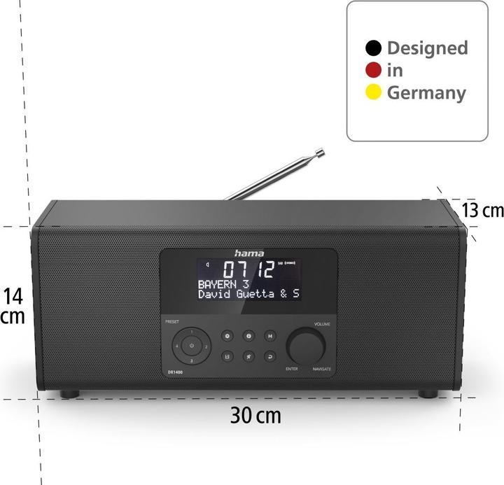 Actual product image Hama DR1400 (DAB+, FM)