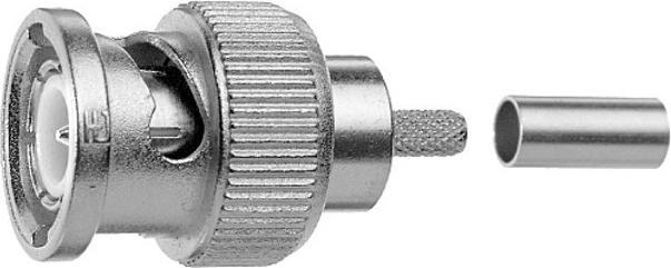 Telegärtner BNC-Kabelstecker Crimp G39 75 Ohm, crimp/crimp, Standard, A0206, G39 (0.8/3.7-6.15)
