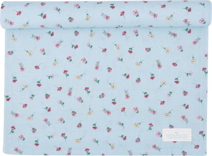 Produktbild Greengate Lianca Tischläufer pale blue 140x45cm