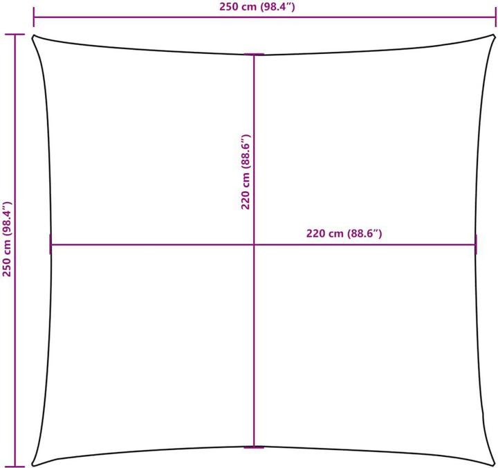 Actual product image VidaXL Sonnensegel (250 x 250 cm)