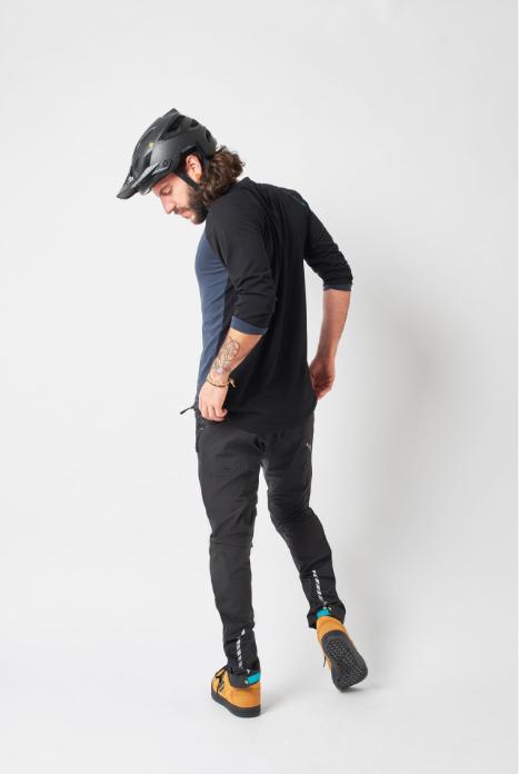 Immagine prodotto dirtlej Pantaloni lunghi impermeabili Trailscout, nero/lime, S (S)