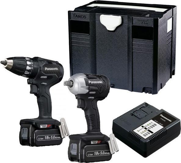 Immagine prodotto Panasonic Trapano avvitatore EY74A3 + avvitatore a impulsi EY75A8 (Batteria ricaricabile)