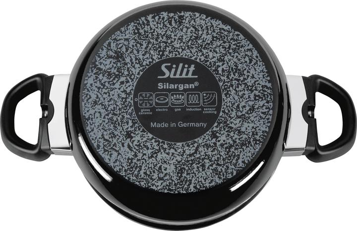 Produktbild Silit Kochtopf Fleischtopf Induktion 16cm Glasdeckel 2,0l Modesto Line Silargan (16 cm, Kochtopf, Edelstahl)