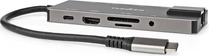 Actual product image Nedis CCBW64775AT02 USB adapter USB 3.2 Gen 1 USB-C™ jack HDMI™ output / RJ45 jack / SD / 2X U (USB-C, 10 Ports)