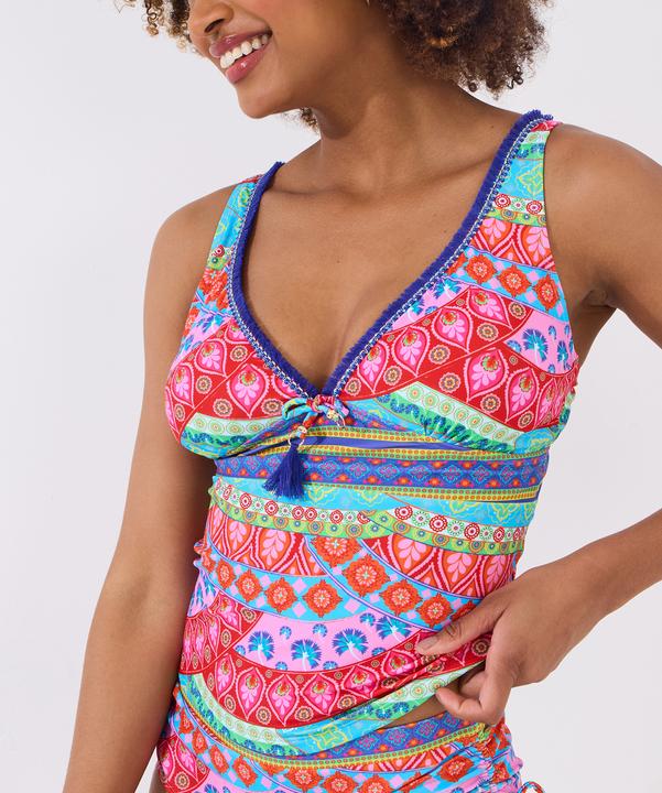Produktbild Joe Browns Patchwork Tassel Trim Tankini Top (38)