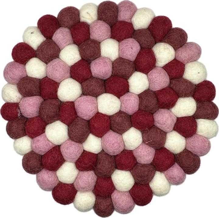 Actual product image sense&purpose Felt coaster round sense for smile (1 x)