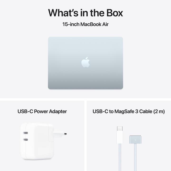 Produktbild Apple MacBook Air – 2025 (15.30", M4, 24 GB, 256 GB, DE)