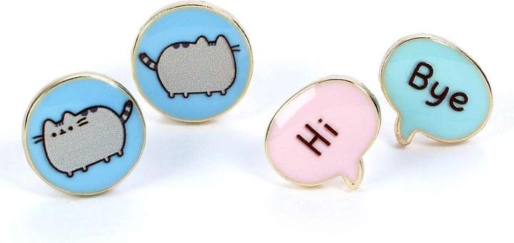 Image du produit Carat PUSHEEN - Hi & Bye - Set de 2 Paires de Boucles d'Oreilles (Émail, Alliage de zinc)