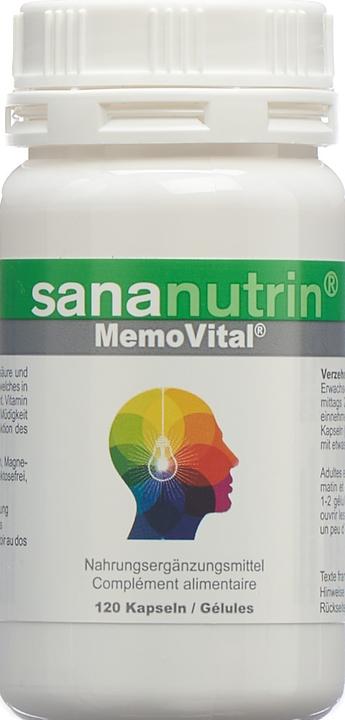 Produktbild Sananutrin MemoVital Kapsel (120 Stück, Kapseln, 61 g)
