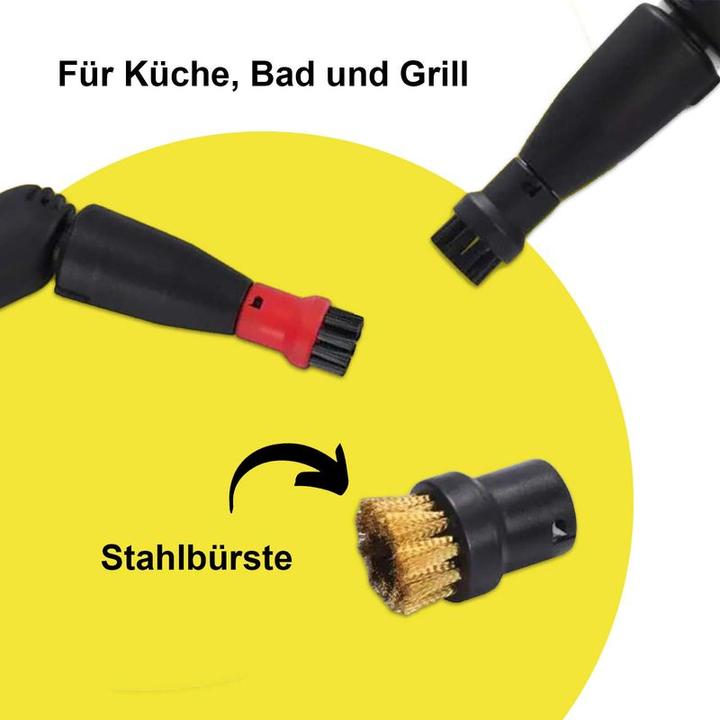 Produktbild Hermex Dampfreiniger Bürsten Set Bürste geeignet für Kärcher 2.863-058.0