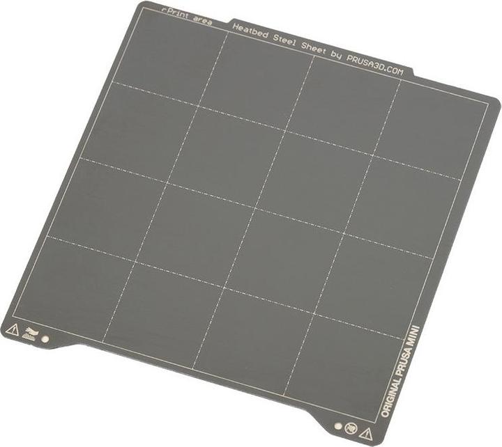 Actual product image Prusa MINI spring steel pressure plate with smooth double-sided PEI layer