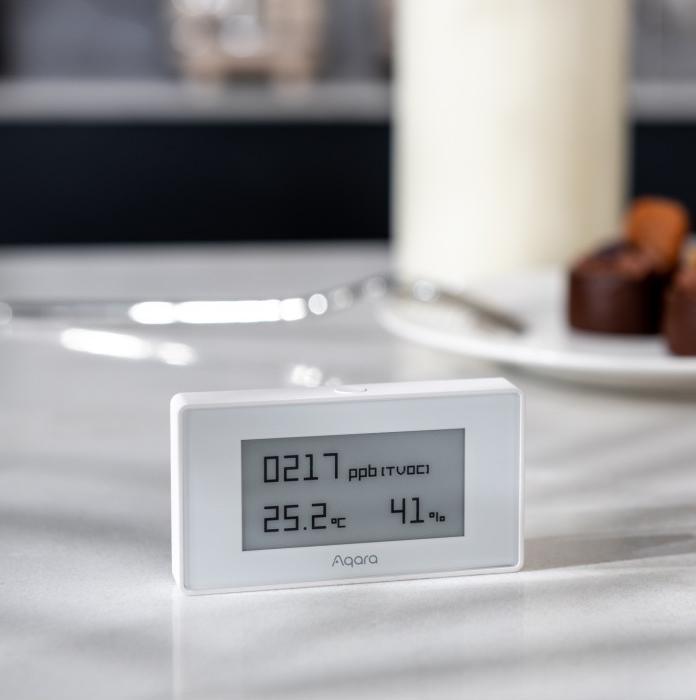 Productafbeelding Aqara Draadloze Temperatuursensor, Vochtigheidssensor AAQS-S01 Wit Apple HomeKit