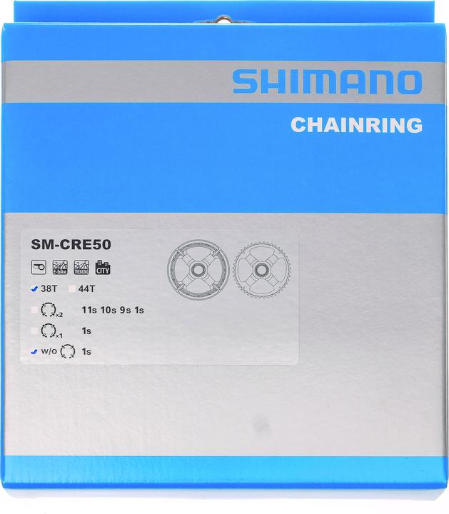 Immagine prodotto Shimano Ingranaggio STEPS SM-CRE50 44 denti 46,5 mm linea catena con doppio pantalone (44)
