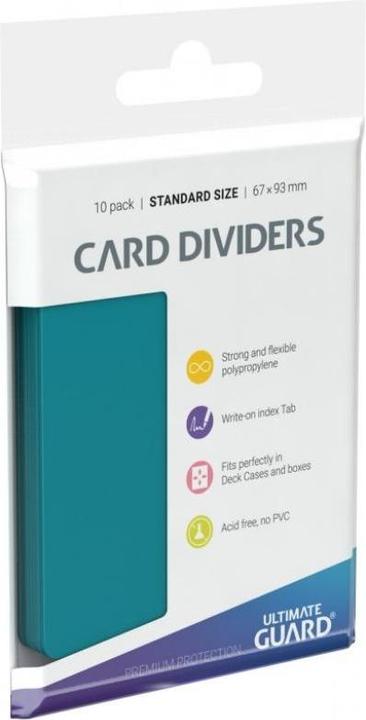 Image du produit Ultimate Guard Séparateur de cartes taille standard bleu pétrole 10