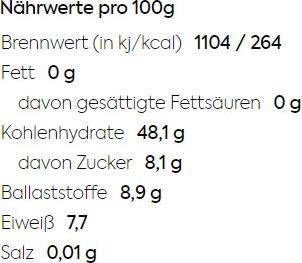 Valori nutrizionali e ingredienti KoRo Gelsi biologici bianchi (1000g) (1000 g)