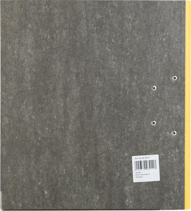 Produktbild Idena Ordner A4 gelb 5cm Wolkenmarmor FSC-Mix (A4, 50 mm, 1 Stück)