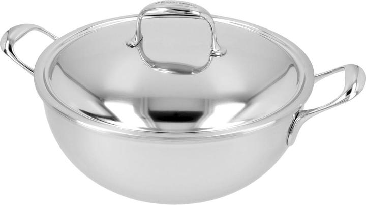 Actual product image Demeyere Atlantis Schmortopf mit Doppelwanddeckel (28 cm, Frying pan, Stainless steel)