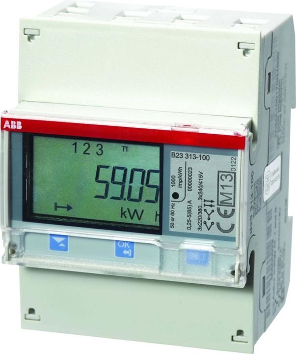 ABB Compteur de courant alternatif B23 112-100 Acier