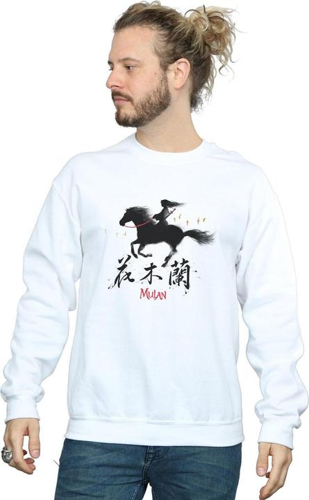 Actual product image Disney Mens Mulan Movie Wind Silhouette Sweatshirt (M)